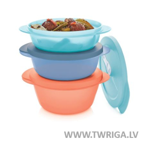 CrystalWave mazie apaļie trauki (3 gab.)