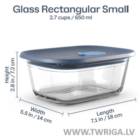 Viola Glass - Stikla  pārtikas uzglabāšanas trauks