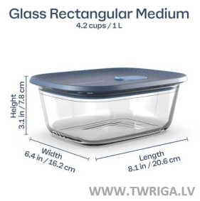 Viola Glass - Stikla  pārtikas uzglabāšanas trauks