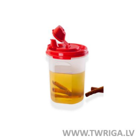 Kompaktais apaļais trauks ar tekni